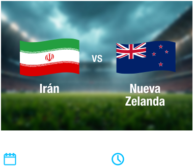 Partido 10 - Iran vs Nueva Zelanda